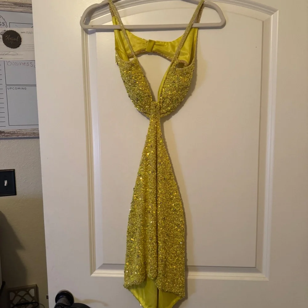 Portia and Scarlett yellow / gold dress size 0 - Picture 4 of 4